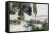Gates of a Villa in Italy-John Singer Sargent-Framed Stretched Canvas