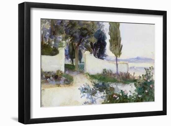 Gates of a Villa in Italy-John Singer Sargent-Framed Giclee Print