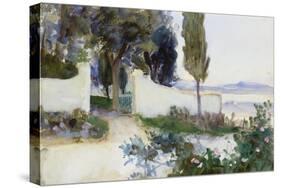 Gates of a Villa in Italy-John Singer Sargent-Stretched Canvas
