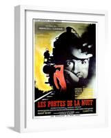 Gates of the Night, (aka Les Portes de la Nuit), French poster, Yves Montand, 1946-null-Framed Art Print