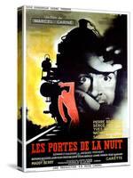 Gates of the Night, (aka Les Portes de la Nuit), French poster, Yves Montand, 1946-null-Stretched Canvas