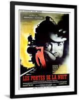 Gates of the Night, (aka Les Portes de la Nuit), French poster, Yves Montand, 1946-null-Framed Art Print