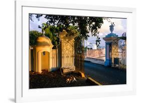 Gates to La Fortaleza, Old San Juan, Puerto Rico-George Oze-Framed Photographic Print