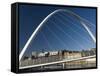 Gateshead Centenary Footbridge, Newcastle Upon Tyne, Tyneside, England, United Kingdom-James Emmerson-Framed Stretched Canvas