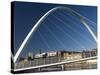 Gateshead Centenary Footbridge, Newcastle Upon Tyne, Tyneside, England, United Kingdom-James Emmerson-Stretched Canvas