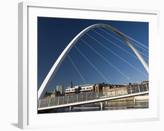 Gateshead Centenary Footbridge, Newcastle Upon Tyne, Tyneside, England, United Kingdom-James Emmerson-Framed Photographic Print