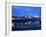 Gateshead Millennium Bridge, the Sage and the River Tyne Between Newcastle and Gateshead, at Dusk, -Mark Sunderland-Framed Photographic Print