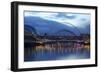 Gateshead Quays with Sage Gateshead and Millennium Bridge at Night-Peter Barritt-Framed Photographic Print