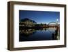 Gateshead Quays with Sage Gateshead and Tyne Bridge at Night-Peter Barritt-Framed Photographic Print