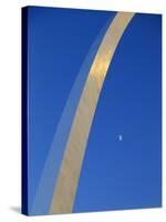 Gateway Arch at Dusk, Jefferson National Expansion Memorial, St. Louis, Missouri, USA-Scott T^ Smith-Stretched Canvas