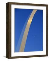 Gateway Arch at Dusk, Jefferson National Expansion Memorial, St. Louis, Missouri, USA-Scott T^ Smith-Framed Photographic Print