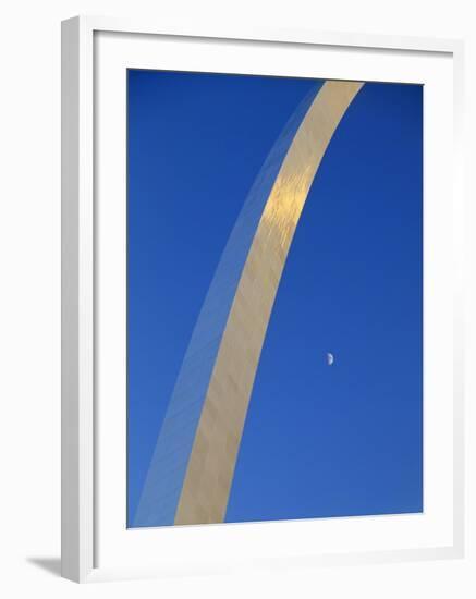 Gateway Arch at Dusk, Jefferson National Expansion Memorial, St. Louis, Missouri, USA-Scott T^ Smith-Framed Photographic Print