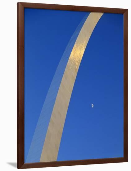 Gateway Arch at Dusk, Jefferson National Expansion Memorial, St. Louis, Missouri, USA-Scott T^ Smith-Framed Photographic Print
