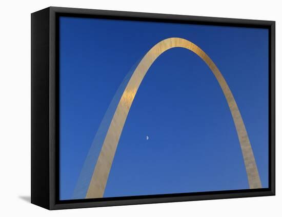 Gateway Arch at Dusk, Jefferson National Expansion Memorial, St. Louis, Missouri, USA-Scott T. Smith-Framed Stretched Canvas