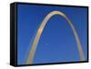 Gateway Arch at Dusk, Jefferson National Expansion Memorial, St. Louis, Missouri, USA-Scott T. Smith-Framed Stretched Canvas