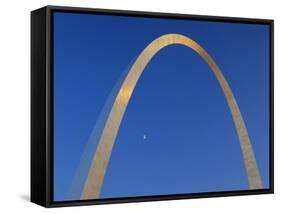 Gateway Arch at Dusk, Jefferson National Expansion Memorial, St. Louis, Missouri, USA-Scott T. Smith-Framed Stretched Canvas