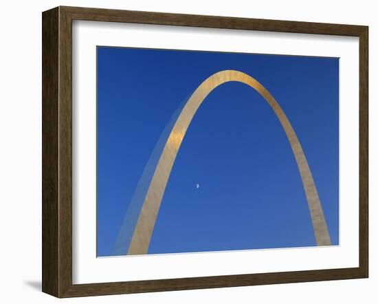 Gateway Arch at Dusk, Jefferson National Expansion Memorial, St. Louis, Missouri, USA-Scott T. Smith-Framed Photographic Print