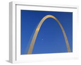 Gateway Arch at Dusk, Jefferson National Expansion Memorial, St. Louis, Missouri, USA-Scott T. Smith-Framed Photographic Print