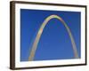 Gateway Arch at Dusk, Jefferson National Expansion Memorial, St. Louis, Missouri, USA-Scott T. Smith-Framed Photographic Print