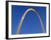 Gateway Arch at Dusk, Jefferson National Expansion Memorial, St. Louis, Missouri, USA-Scott T. Smith-Framed Photographic Print