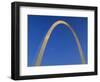 Gateway Arch at Dusk, Jefferson National Expansion Memorial, St. Louis, Missouri, USA-Scott T. Smith-Framed Photographic Print