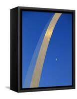 Gateway Arch at Dusk, Jefferson National Expansion Memorial, St. Louis, Missouri, USA-Scott T^ Smith-Framed Stretched Canvas