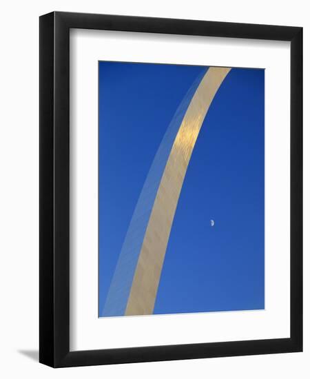 Gateway Arch at Dusk, Jefferson National Expansion Memorial, St. Louis, Missouri, USA-Scott T^ Smith-Framed Photographic Print