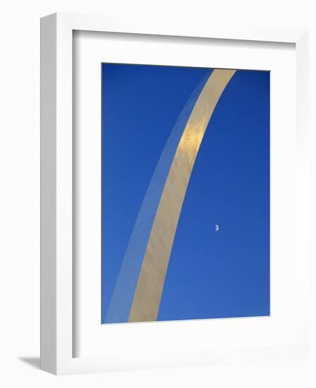 Gateway Arch at Dusk, Jefferson National Expansion Memorial, St. Louis, Missouri, USA-Scott T^ Smith-Framed Photographic Print