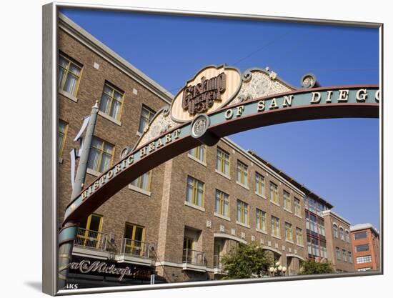 Gateway Arch in the Gaslamp Quarter, San Diego, California, United States of America, North America-Richard Cummins-Framed Photographic Print