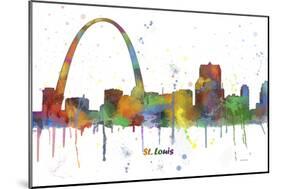 Gateway Arch St Loius Missouri Skyline MCLR 1-Marlene Watson-Mounted Giclee Print