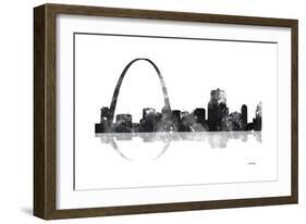 Gateway Arch St Louis Missouri Skyline BG 1-Marlene Watson-Framed Giclee Print