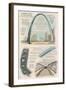 Gateway Arch Technical-Lantern Press-Framed Art Print