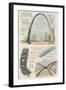 Gateway Arch Technical-Lantern Press-Framed Art Print