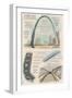 Gateway Arch Technical-Lantern Press-Framed Art Print