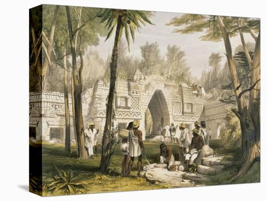 Gateway at Labnah-Frederick Catherwood-Stretched Canvas