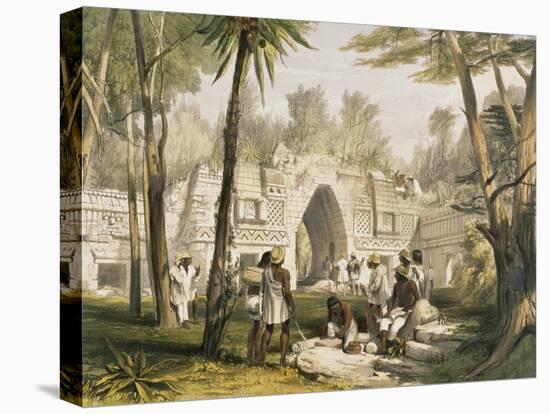 Gateway at Labnah-Frederick Catherwood-Stretched Canvas