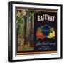 Gateway Brand - Lemon Cove, California - Citrus Crate Label-Lantern Press-Framed Art Print