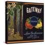 Gateway Brand - Lemon Cove, California - Citrus Crate Label-Lantern Press-Stretched Canvas