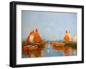 Gateway Harbor Park-Vahe Yeremyan-Framed Art Print