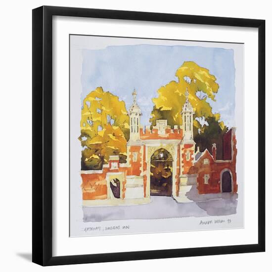 Gateway, Lincoln's Inn, 1993-Annabel Wilson-Framed Giclee Print