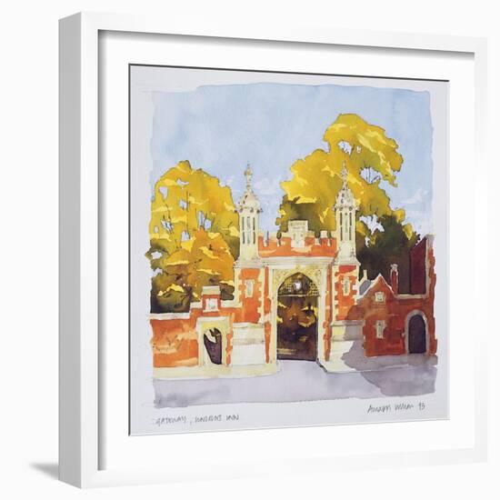 Gateway, Lincoln's Inn, 1993-Annabel Wilson-Framed Giclee Print