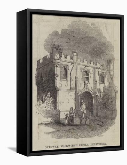 Gateway, Mackworth Castle, Derbyshire-null-Framed Stretched Canvas