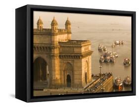 Gateway of India, Mumbai, India-Walter Bibikow-Framed Stretched Canvas