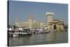 Gateway of India on the Dockside Beside the Taj Mahal Hotel, Mumbai, India, Asia-Tony Waltham-Stretched Canvas