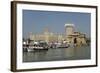 Gateway of India on the Dockside Beside the Taj Mahal Hotel, Mumbai, India, Asia-Tony Waltham-Framed Photographic Print