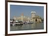 Gateway of India on the Dockside Beside the Taj Mahal Hotel, Mumbai, India, Asia-Tony Waltham-Framed Photographic Print