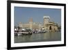Gateway of India on the Dockside Beside the Taj Mahal Hotel, Mumbai, India, Asia-Tony Waltham-Framed Photographic Print