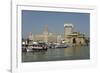 Gateway of India on the Dockside Beside the Taj Mahal Hotel, Mumbai, India, Asia-Tony Waltham-Framed Photographic Print