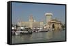 Gateway of India on the Dockside Beside the Taj Mahal Hotel, Mumbai, India, Asia-Tony Waltham-Framed Stretched Canvas