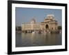Gateway of India with Taj Mahal Palace and Tower Hotel in the background, Colaba, Mumbai, Mahara...-null-Framed Photographic Print